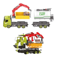 Конструктор Otamanko 3-в-1 Коммунальная служба Погрузчик с поддоном, грейфер, водовоз (532.02.85)