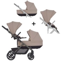 Дитяча коляска для 2 дітей Anex Modu Double Rooty: 2 люльки + 2 прогулянкові блоки (MD-01) 