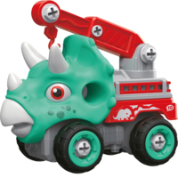 Машинка-конструктор OTAMANKO Трицератопс Кран бірюзовий/червоний (OTA-111TS) 