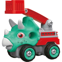 Машинка-конструктор OTAMANKO Трицератопс Пожежна драбина бірюзовий/червоний (OTA-114TS) 