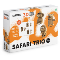 Картонный конструктор Cartonic 3D Puzzle SAFARI TRIO (CARTTRIOSAF)
