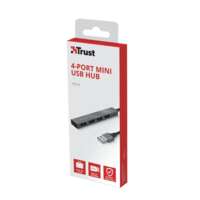 USB-концентратор Trust Halyx 4-Port USB-A 3.2 Grey (24947_TRUST)