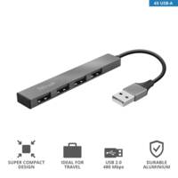 USB-концентратор Trust Halyx 4-Port USB-A 3.2 Grey (24947_TRUST)