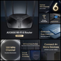 Маршрутизатор MERCUSYS AX3000 3xGE LAN 1xGE WAN (MR80X)