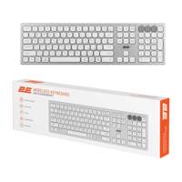 Клавиатура ножничная 2E, серебристо-белый (2E-KS270WBWH_UA)