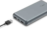 Портативний акумулятор Belkin 10000mAh 15W 2xUSB-A, USB-C Gray (BPB011BTGY)