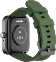 Смарт-годинник 2E Alpha SQ Music Edition 46mm Black-Green + ремінець сірий (2E-CWW40BKGN-WS)