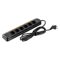 Удлинитель сетевой 2E 3м, чёрный (2E-SP6M3SWBK) 