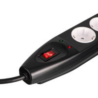 Подовжувач мережевий 2E 10м, чорний (2E-SP515M10BK)