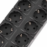 Удлинитель сетевой 2E 3м, чёрный (2E-SP10M3USBBK)