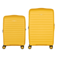 Набір валіз 2E Aero M+S, бурштиново-жовтий (2E-SPP-AERO-SET2-AY)