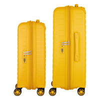 Набір валіз 2E Aero M+S, бурштиново-жовтий (2E-SPP-AERO-SET2-AY)