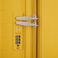 Набір валіз 2E Aero M+S, бурштиново-жовтий (2E-SPP-AERO-SET2-AY)