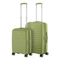 Набір валіз 2E Aero M+S, оливково-зелений (2E-SPP-AERO-SET2-MG) 