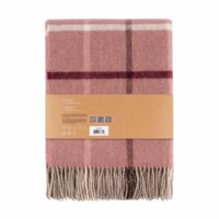 Плед ARDESTO Leonardo Alpina, 140x200 см, 100% вовна, рожевий (ART0701LM)