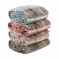 Плед ARDESTO Leonardo Alpina, 140x200 см, 100% вовна, рожевий (ART0701LM)