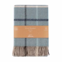 Плед ARDESTO Leonardo Alpina, 140x200 см, 100% шерсть, голубой (ART0704LM) 