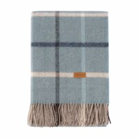 Плед ARDESTO Leonardo Alpina, 140x200 см, 100% вовна, блакитний (ART0704LM)