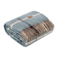 Плед ARDESTO Leonardo Alpina, 140x200 см, 100% вовна, блакитний (ART0704LM)