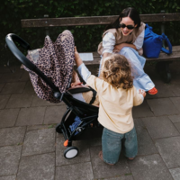 Прогулочная коляска Stokke YOYO³ Wild Black, бежевый (646413.02)