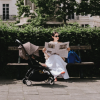 Прогулочная коляска Stokke YOYO³ Wild Black, бежевый (646413.02)