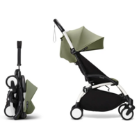Коляска 2 в 1 Stokke YOYO³ Newborn Shell White Olive (k.646411.01)