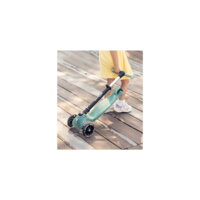 Самокат QPlay Sparkling триколісний дитячий з LED підсвіткою колес Green (ST006SparklingGreen)