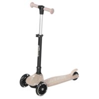 Самокат QPlay Sparkling триколісний дитячий з LED підсвіткою колес Nude Pink (ST006SparklingPink) 