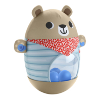 Іграшка Fisher Price Ведмедик-неваляйко (JLB83)