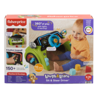 Интерактивный руль Fisher-Price Маленький водитель с технологией Smart Stages (HTW88)