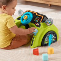 Интерактивный руль Fisher-Price Маленький водитель с технологией Smart Stages (HTW88)