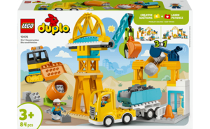 Конструктор LEGO DUPLO 3-в-1 Будівельний майданчик і техніка (10476) 