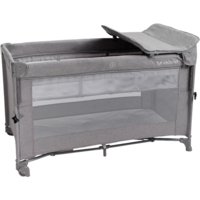 Дитяче ліжко-манеж з другим ярусом VELANO Tino, light grey (46159)