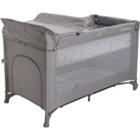 Дитяче ліжко-манеж з другим ярусом VELANO Tino, light grey (46159)