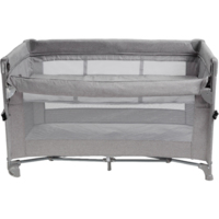 Дитяче ліжко-манеж з другим ярусом VELANO Tino, light grey (46159)