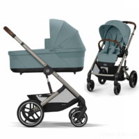 Коляска Cybex Balios S Lux 3 в 1 Stormy Blue автокрісло Aton B2 i-Size (524001937329-04)