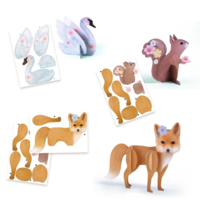 Набір для творчості Djeco Лисичка та друзі (DJ09329)