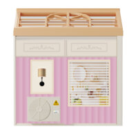 Конструктор-румбокс Mini House Інтер'єр Ванна кімната, світло (8009)