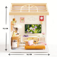 Конструктор-румбокс Mini House серии Интерьер Гостиная, свет (8006)