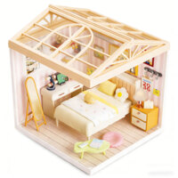 Конструктор-румбокс Mini House серии Интерьер Спальня, свет (8004)