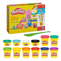 Набор массы для творчества Hasbro Play-Doh, 12 баночек (F1989) 