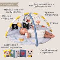 Музичний килимок з дугами, що розвиває, Taf Toys Сонячні ноти (13495)