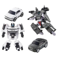 Іграшка-трансформер міні S5 ТОБОТ X білий + ТОБОТ Y сірий (301166)