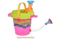 Набор для игры с песком Same Toy Ведерко, 6 единиц, розовое (976Ut-1)