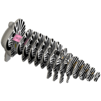 3D пазл Eugy Зоопарк Зебра (XEG-011)