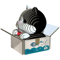 3D пазл Eugy Зоопарк Кошеня чорно-біле (XEG-089) 