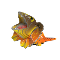 3D пазл Eugy Зоопарк Плащоносна ящірка (XEG-108) 