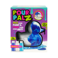 Набір для творчості Pour Palz Флюїд Арт Каченя Чорничне небо (GS-G26261A) 