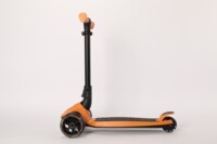 Детский 3-колесный самокат Lamborghini с регулировкой высоты, оранжевый (06519)