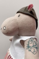 Мягкая музыкальная игрушка Бегемот, Kikadu (28172)